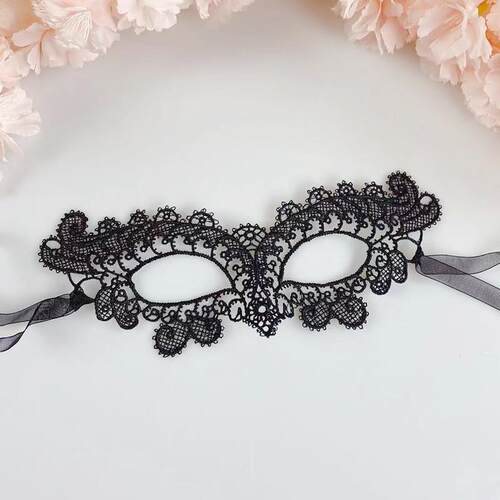 万圣节镂空彩色蕾丝公主面具化妆舞会性感派对半脸情趣假面具女 - 封面