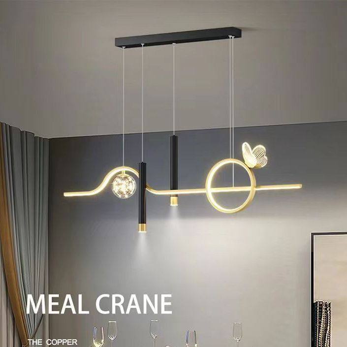 2026新款现代简约餐厅吊灯LED轻奢大气感创意个性艺术餐厅吊灯