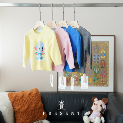 JCLP小童圆领100%山羊绒套头