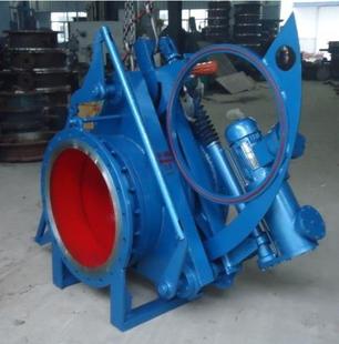 供应F743X不锈钢液动扇形盲板阀 眼睛阀