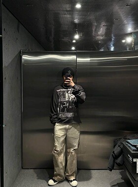 Enfants Riches Deprimes 忧郁的富二代叛逆青年水洗做旧长袖男女