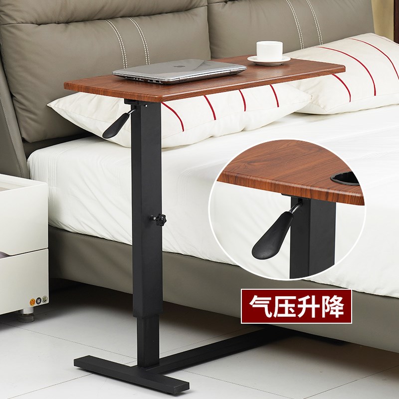 实木床边桌床上书桌可移s动升降折叠桌子卧室家用懒人电脑桌写字