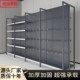 四柱灰色超市货架便利店母婴店文具店多层展示架单面双面零食架子
