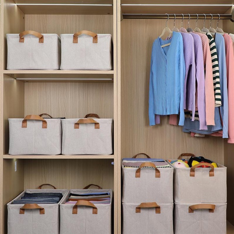 【拍1发6】楼兰收纳盒可水洗可折叠衣柜大容量收纳Y盒日常收纳盒