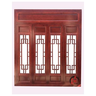 东阳木雕实木花格仿古门窗中式屏风隔断老式门窗木质窗户花窗定制