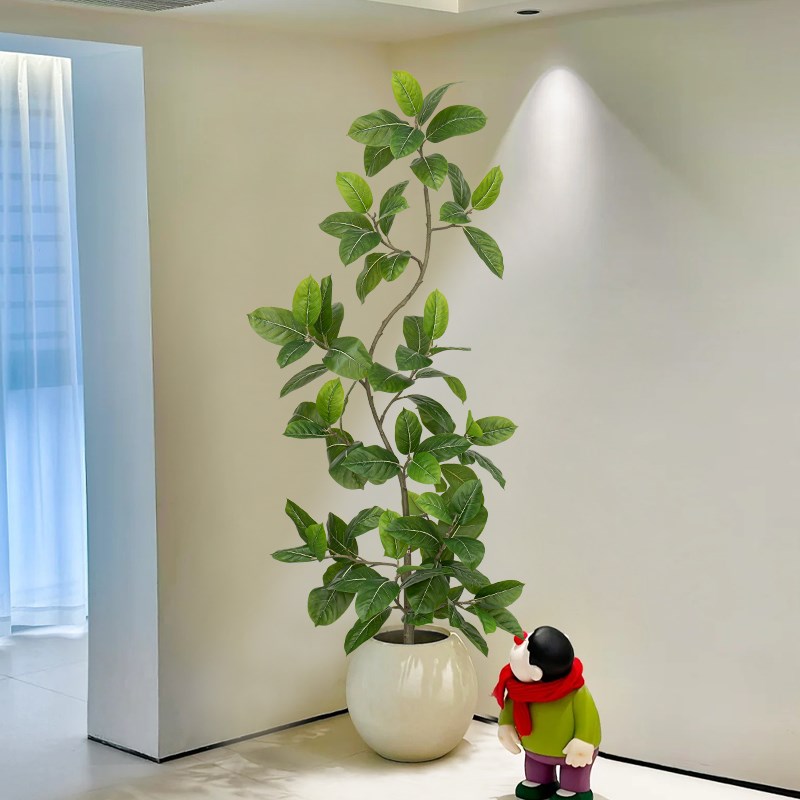 大型客厅仿真绿植盆栽孟加拉榕高级仿生假植N物室内沙发旁落地装