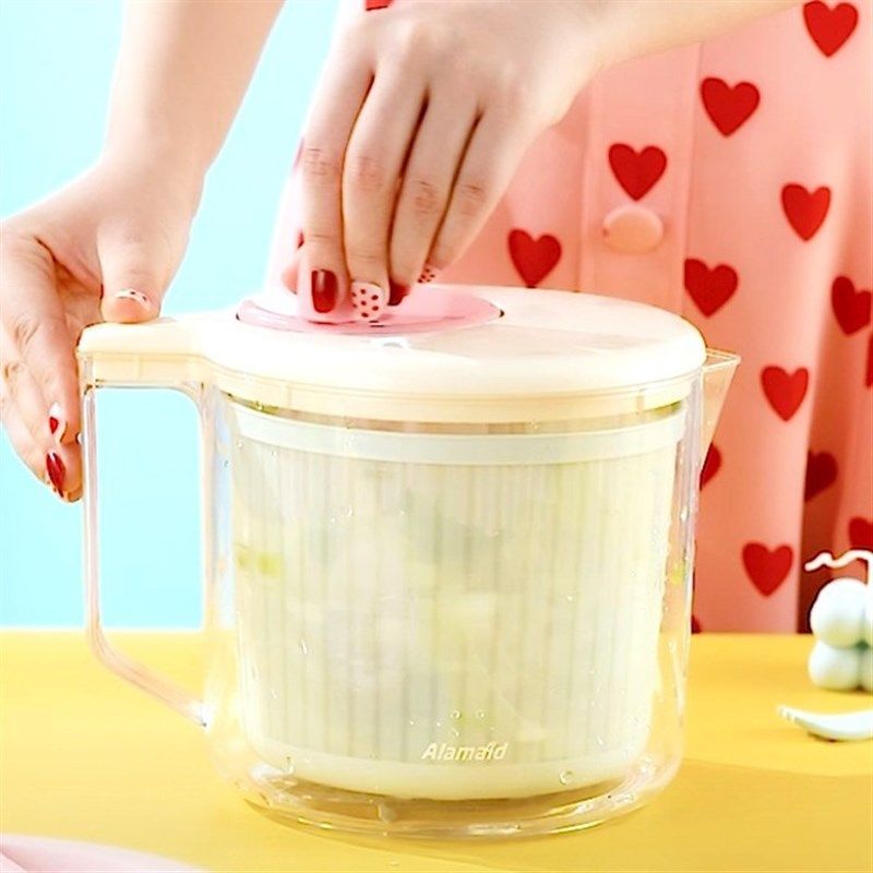 沥水篮蔬菜沙拉脱水器手动甩水甩干 干器洗菜篮洗水果蔬,厨房/烹饪用具,手动果蔬脱水器/甩水器,淘宝优惠券,粉丝福利购,淘宝优惠卷