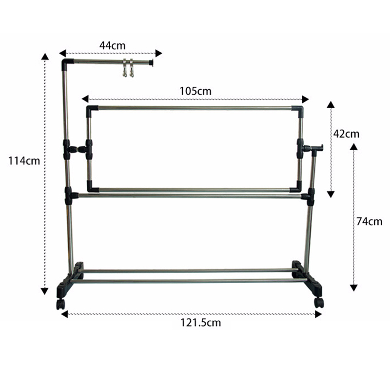 不锈钢十字绣家用大号可调的架子支架工具落地绣架1.米通用台式