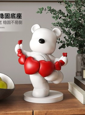爱心熊存钱罐2025新款只进不出桌面摆件装饰客厅氛围感好物送朋友