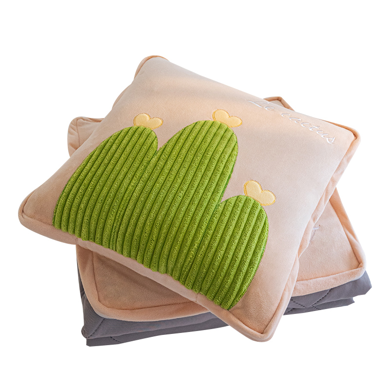 抱枕被子两用多功能折叠毯子二合一车用午休空调被汽车靠枕夏凉被