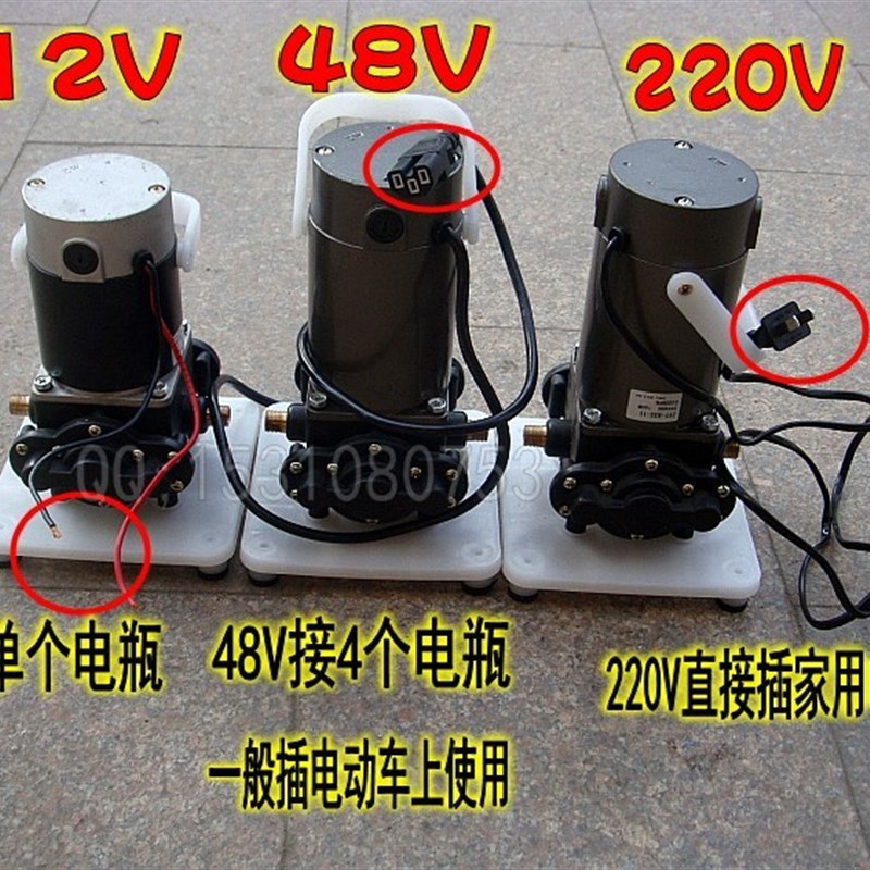12V48V2h20V小型高压洗车机/大功率直流喷雾电动清洗机自吸水泵