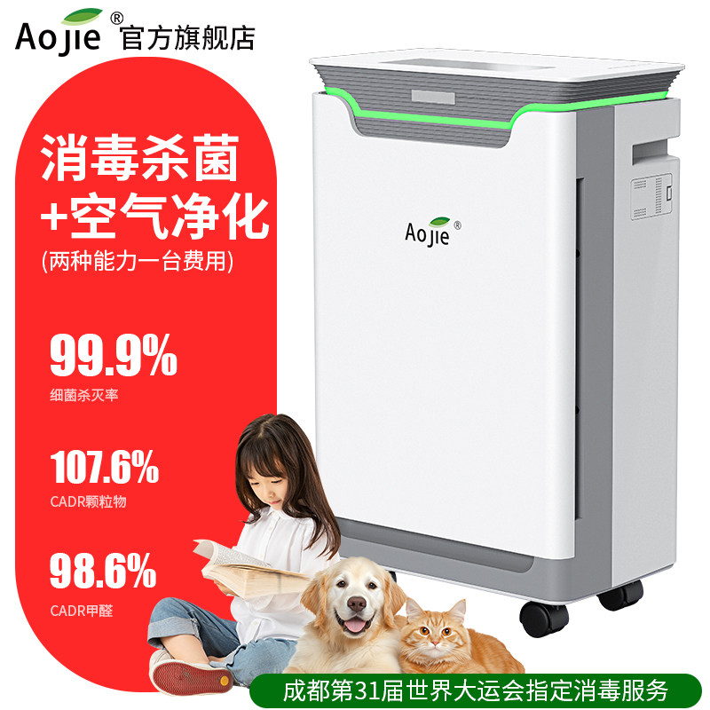 【卫健委备案】奥洁家用小型除甲醛等离子空气净化消毒机人机共存