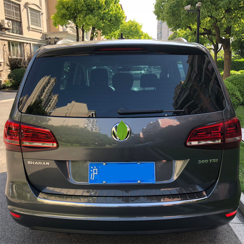 适用于大众新夏朗不锈钢后t护板内护板后尾门踏板夏朗不锈钢后杠