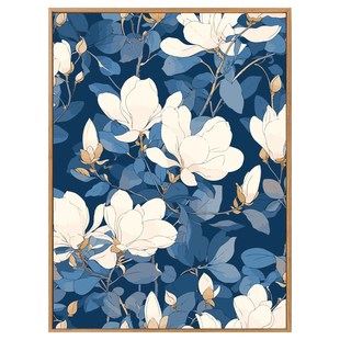 玉兰花diy数字油画填充手绘填色画解闷手L工客厅餐厅装饰画油彩画