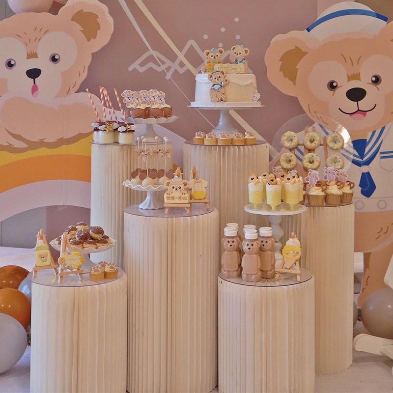 婚庆道具折纸甜品台路引婚礼x气球派对布置生日橱窗装饰圆形摆件