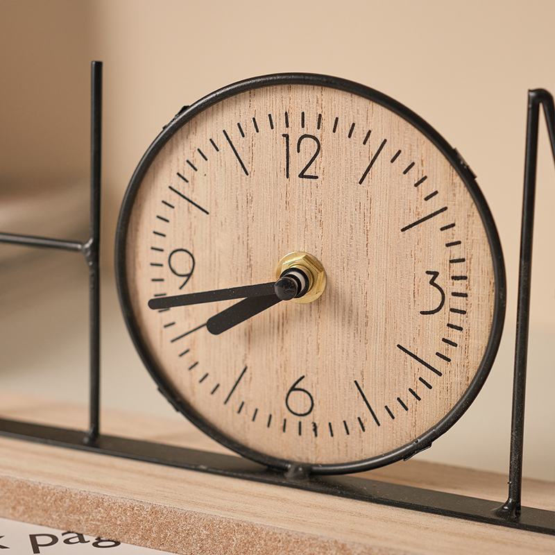 手工创意电视柜装饰摆件家居客厅卧室H玄关酒柜办公室桌面时钟摆