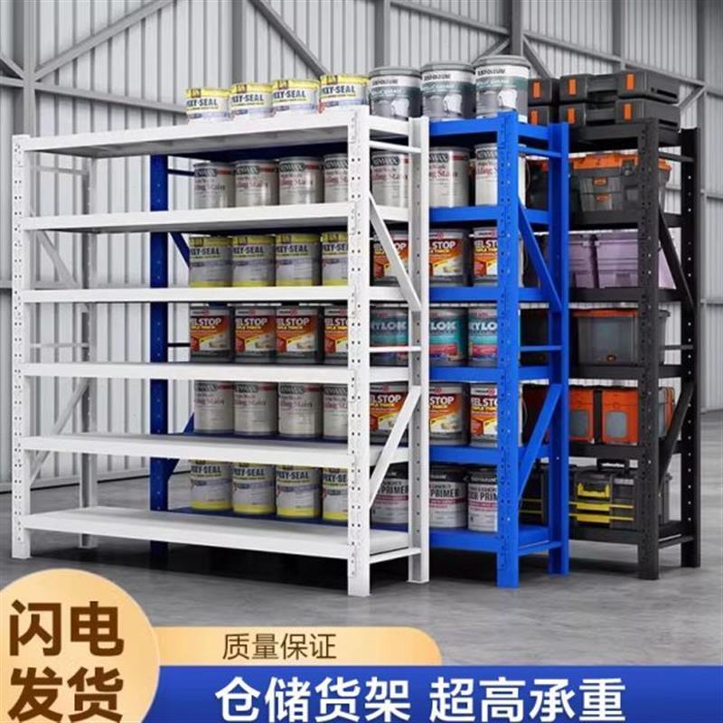 家用重型加厚超市仓储货架落地多功能置物架展示制多层铁仓库