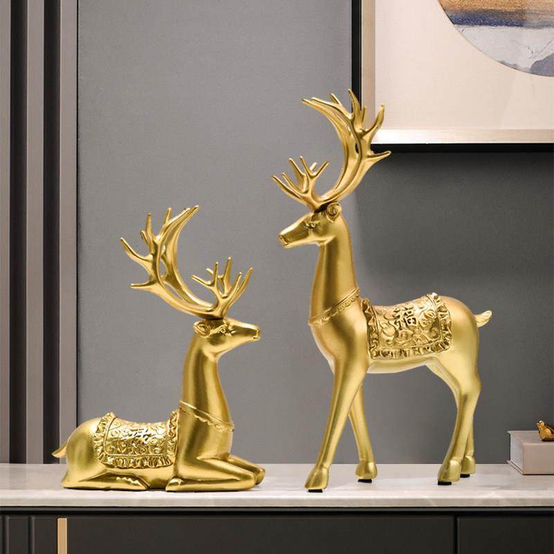 鹿酒柜摆件创意家居装饰品办公室客厅茶几电视柜玄关房间布置摆设,家居饰品,装饰摆件,淘宝优惠券,粉丝福利购,淘宝优惠卷