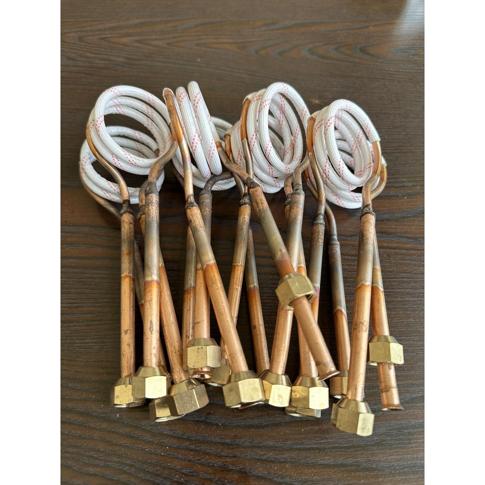 晶宏牌高频感应焊接机淬火用感应线圈加热铜管电镐淬火铜管加热头