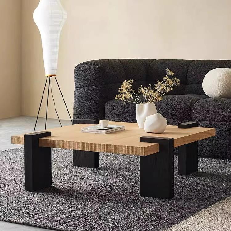 2025新款侘寂风纯实木现代简约小茶几高级感客厅家用小户型设计师