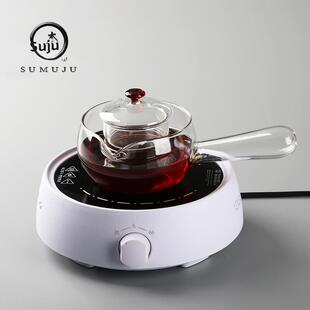 玻璃煮茶壶小型静音电陶炉专用煮茶器侧把泡茶壶家用茶炉茶具套装