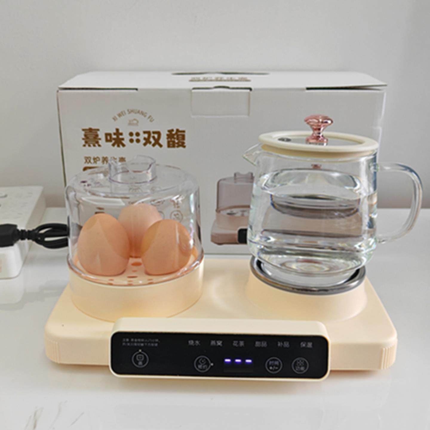 女生生日礼物，高端客户情人节礼物，健康杯，早餐蒸二合一套装礼