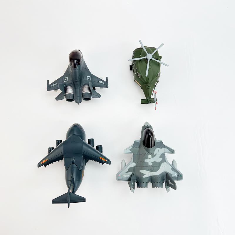 龙年新春限定款Q版中国歼20运20直20歼16合金仿真飞机模型摆件
