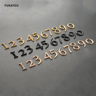 三维立体铝字金属立体字门牌数字号码家用定制别墅酒店房门标G识