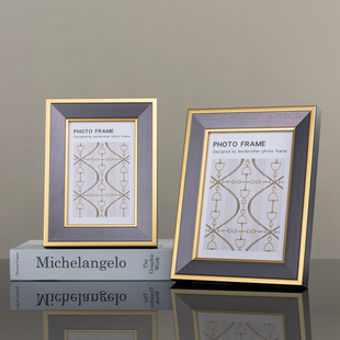 轻奢实木相框7寸8寸摆件家居装饰品现代真书装饰酒店批发批发框架