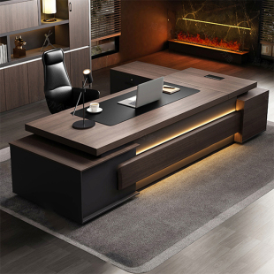 簡約現(xiàn)代老板辦公桌椅組合總裁桌輕奢大班臺主管經(jīng)理桌辦公室家具