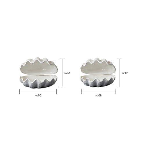 玻璃钢海洋主题雕塑工艺品仿真大贝壳扇贝模型公园景观装饰品摆件