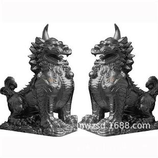 嘉祥石雕大青龙厂家兽青龙白虎雕塑价格景观石龙石虎图片