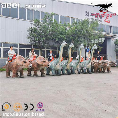 游乐园景区商场活动夜游城引流美陈仿真恐龙骑乘电动小车
