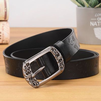 POLRFREEMAN女蝴蝶压花针扣腰带