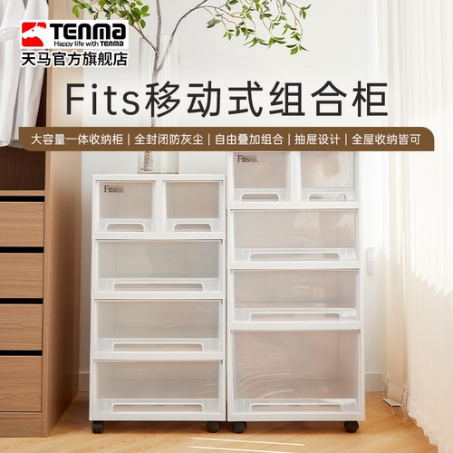 Tenma天马日式简约客厅组合柜书房储物柜抽屉式收纳箱