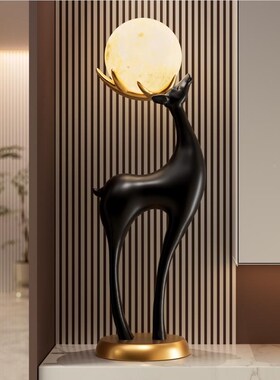 创意福鹿落地摆件客mQJ074饰厅电视柜沙发旁边乔家装品搬家迁居新