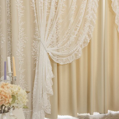 女孩房间卧室专用窗帘卧室高级感遮光2025N新款农村自建房双层带