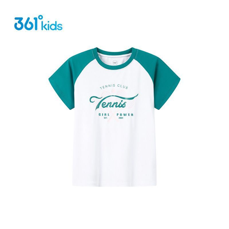 【商场同款】361°官方正品童装女童暑期户外休闲短袖针织衫T恤