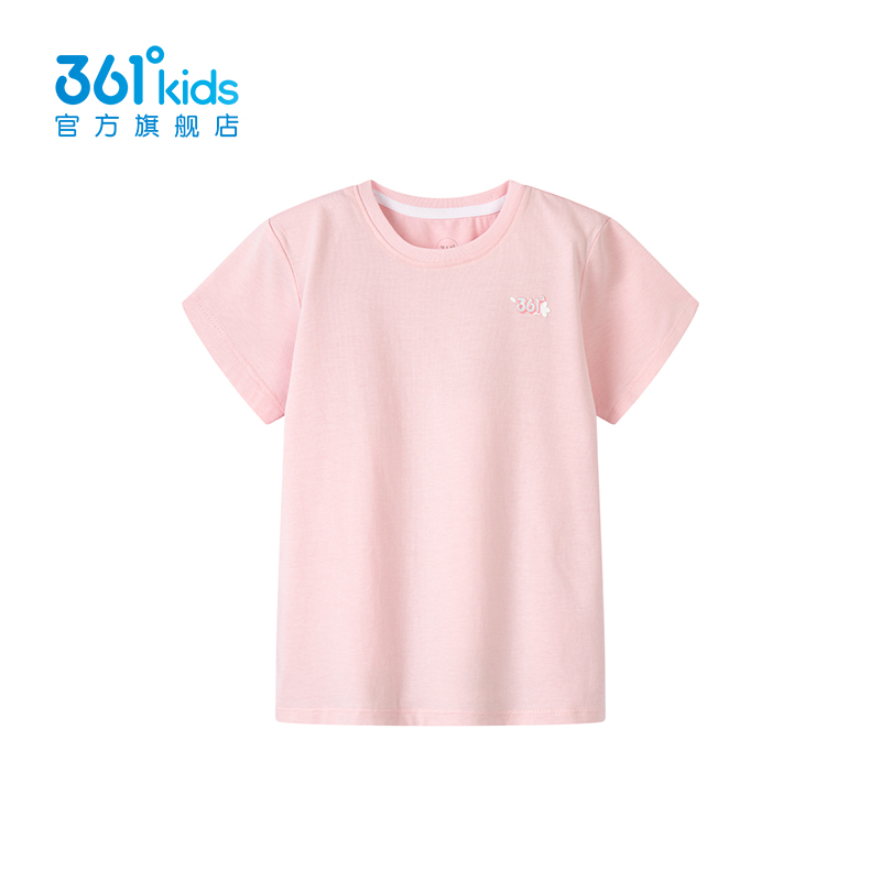361童装夏季新款女小童短袖T恤衫针织柔软排汗4206
