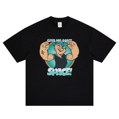 2026新款Popeye the Sailor大力水手波派复古卡通印花纯棉短袖T恤