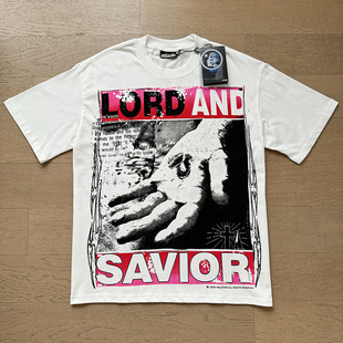 SAVIOR主与救世主刺钉手掌印花短袖 T恤 AND Hellstar地狱之星LORD