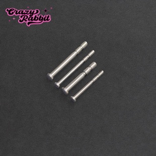 CrazyRabbit 1.2mm钛合金养耳洞耳棒耳钉迷你隐形耳堵耳骨钉 0.8