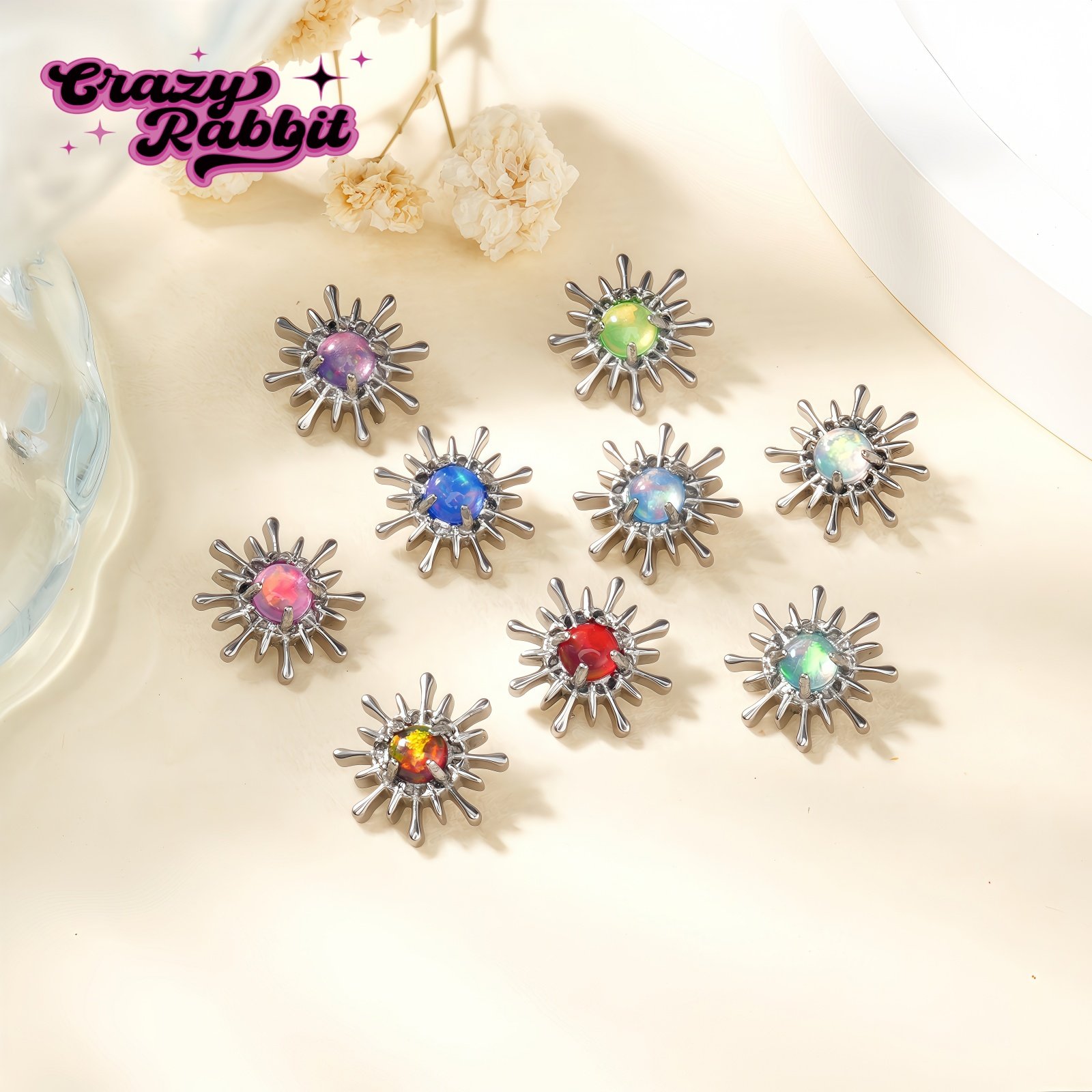 CrazyRabbit 极光澳宝钛合金耳钉内螺旋免摘耳饰小众个性耳骨钉女,饰品/流行首饰/时尚饰品新,耳钉,淘宝优惠券,粉丝福利购,淘宝优惠卷