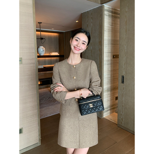 a字半身裙套装 Maven 小香风羊毛呢子外套女优雅修身 暖意进阶 Lin