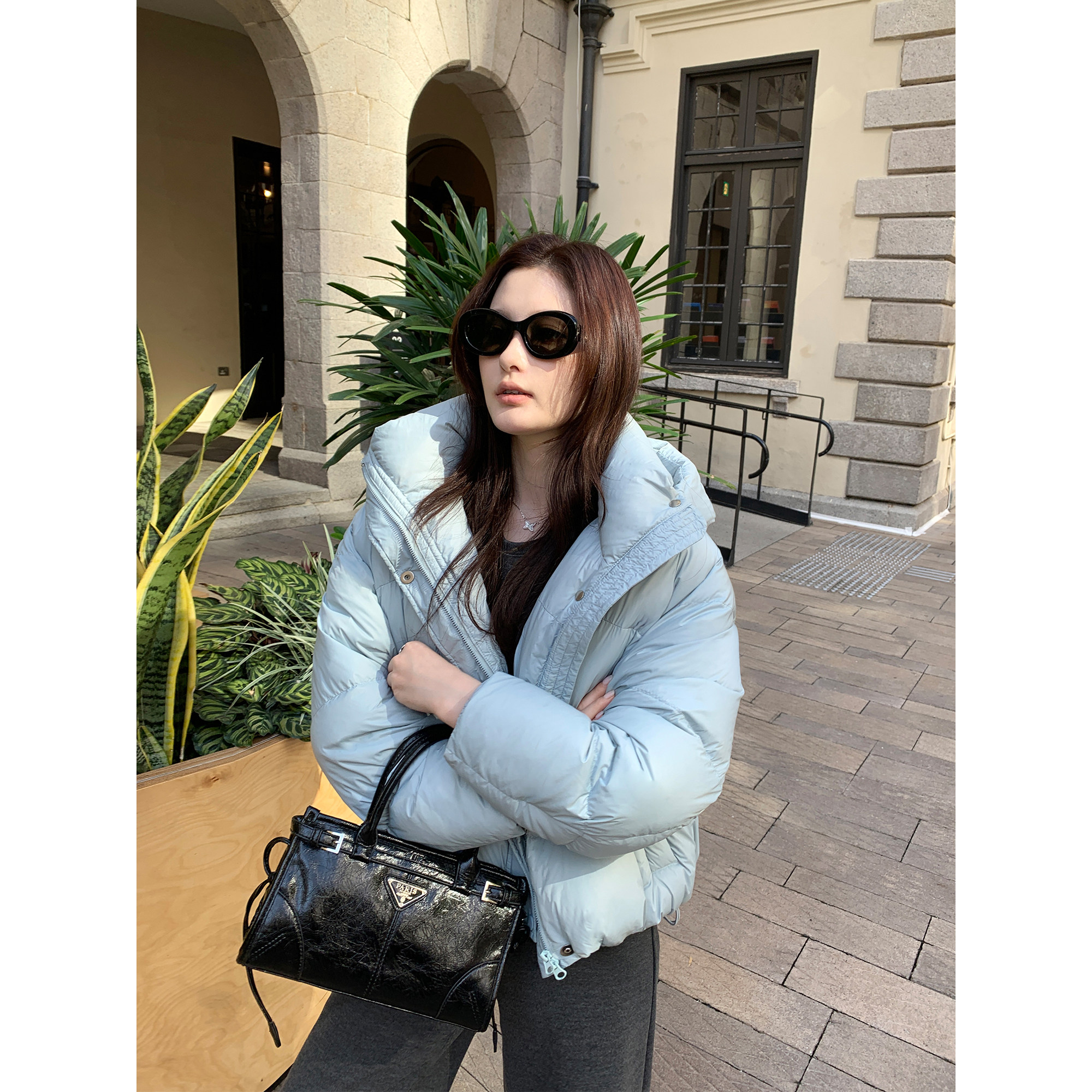 Maven Lin 智系轻盈 米白色连帽短款羽绒服女蓬松白鸭绒保暖外套,女装/女士精品,羽绒服,淘宝优惠券,粉丝福利购,淘宝优惠卷