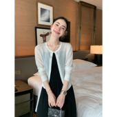 Lin 薄款 女外搭空调衫 上衣 30亚麻莱赛尔微透轻薄防晒开衫 Maven