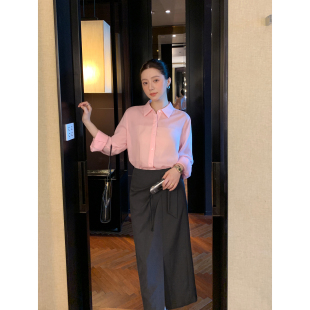 通勤西装 高智办公室 包臀半身裙女高端设计感开衩半裙 Lin Maven