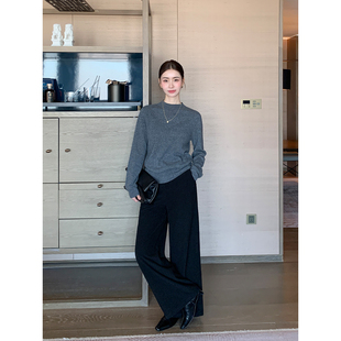 Lin 女垂感阔腿长裤 现货7.5折 灯芯绒直筒裤 通勤系列 Maven