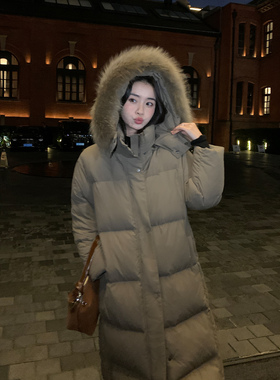 Maven Lin 【现货7.5折】轻盈智系 90羽绒服真毛领加厚中长款外套