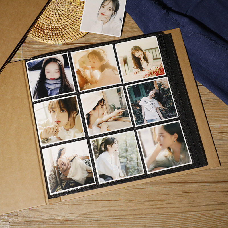 拍立得相册本牛皮纸方形照片6宫格9宫格卡册小卡收纳册